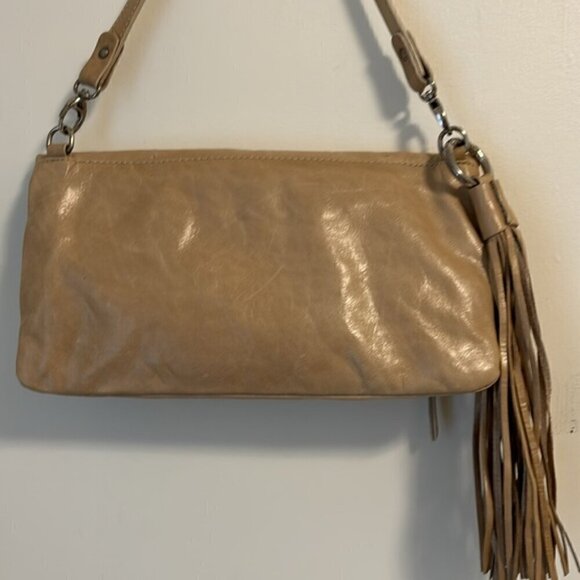 GIANNI CHIARINI 100% LEATHER SHOULDER LEATHER BAG MADE IN ITALY cream colour - Picture 4 of 12